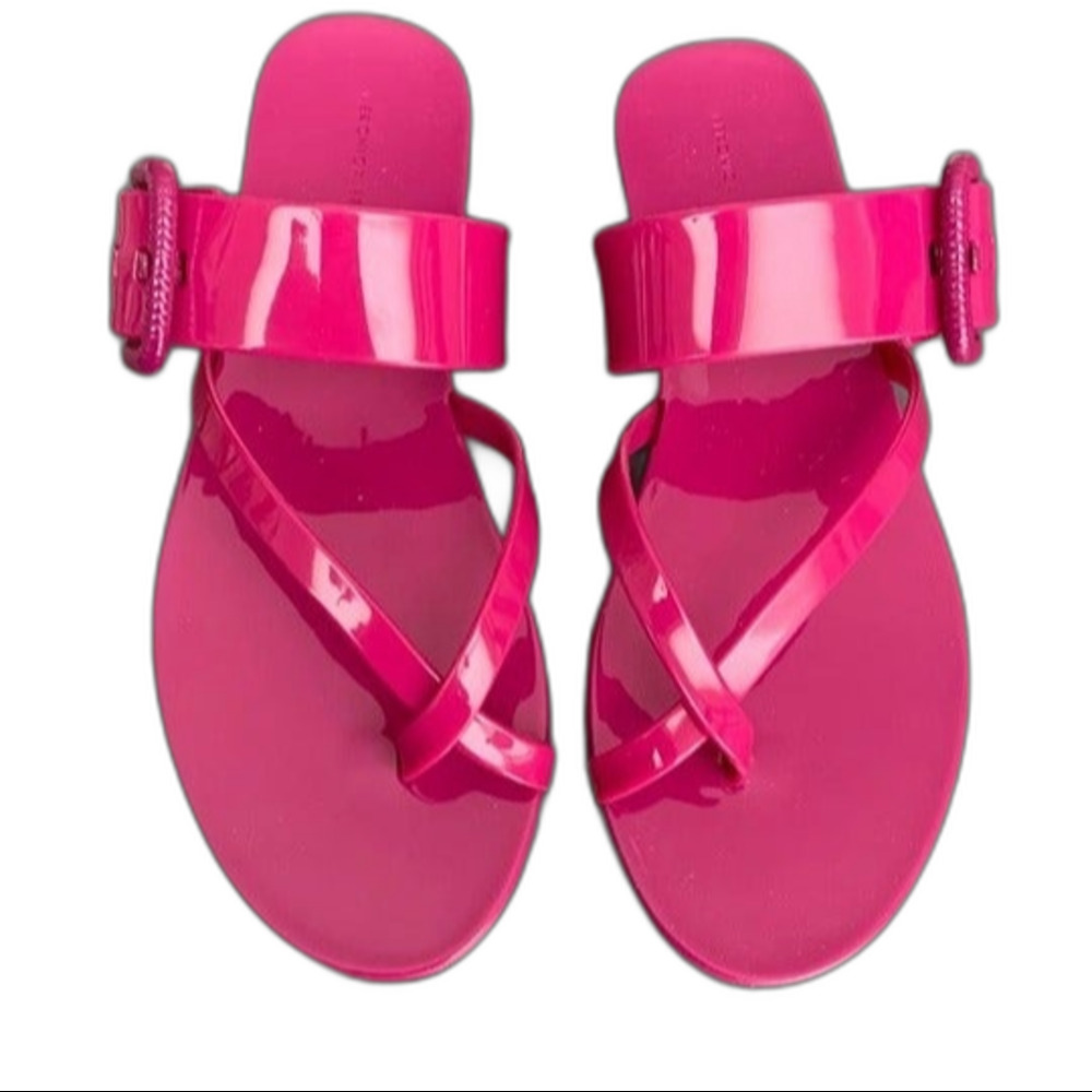 NWT Veronica Beard Salva jelly slip-on sandal - orchid pink size 8M